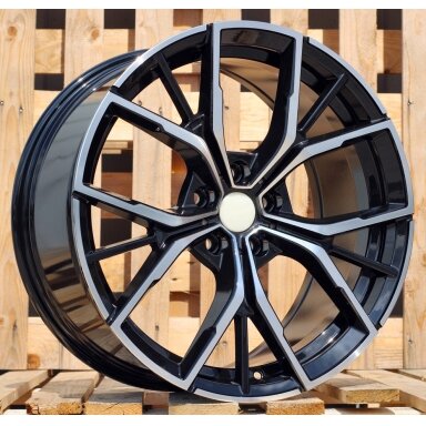 R19x9 5X112 ET 44 66.6 B1667 Black Polished (MB) For BMW (Z2+Z3) (NEW Model BMW 5 (Rear+Front)) R19x9 5X112 ET 44 66.6 B1667 Black Polished (MB) For BMW (Z2+Z3) (NEW Model BMW 5 (Rear+Front))