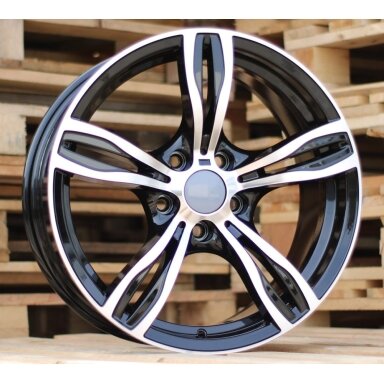 R19x9 5X120 ET 38 72.6 E492 (IN5056) Black Polished (MB) For BMW (K7) Rear+Front R19x9 5X120 ET 38 72.6 E492 (IN5056) Black Polished (MB) For BMW (K7) Rear+Front