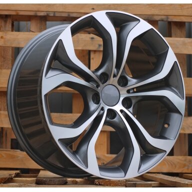 R19x9 5X120 ET 48 74.1 BY117 Grey Polished (MG) For BMW (P) (X5) R19x9 5X120 ET 48 74.1 BY117 Grey Polished (MG) For BMW (P) (X5)