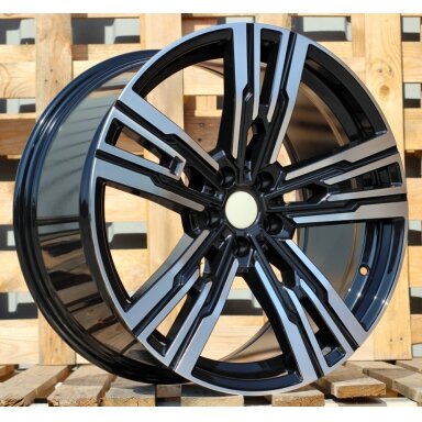 R19x9.5  5X112  ET  39  66.6  B1831  (IN5661)  Black Polished (MB)  For BMW  (Z5)  (Rear+Front)