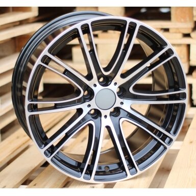 R19x9.5  5X112  ET  39  66.6  BY599  Black Polished (MB)  For BMW  (K7)
