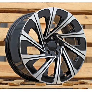 R19x9.5 5X112 ET 51 66.6 H3141F Black Polished (MB) For MER (K7) (HYBRID FORGED Rear+Front) R19x9.5 5X112 ET 51 66.6 H3141F Black Polished (MB) For MER (K7) (HYBRID FORGED Rear+Front)
