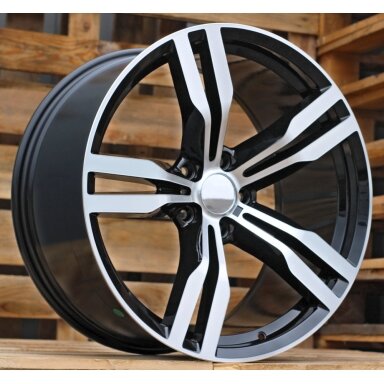 R19x9.5  5X120  ET  39  72.6  B5327  Black Polished (MB)  For BMW  (P)  (Rear+Front)