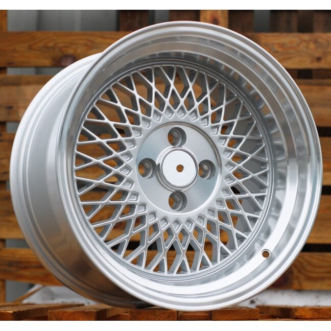 R15x7 4X100 ET 25 73.1 LU483 Silver+Polished Lip (SP) For RACIN (P1) (BBS Style) R15x7 4X100 ET 25 73.1 LU483 Silver+Polished Lip (SP) For RACIN (P1) (BBS Style)