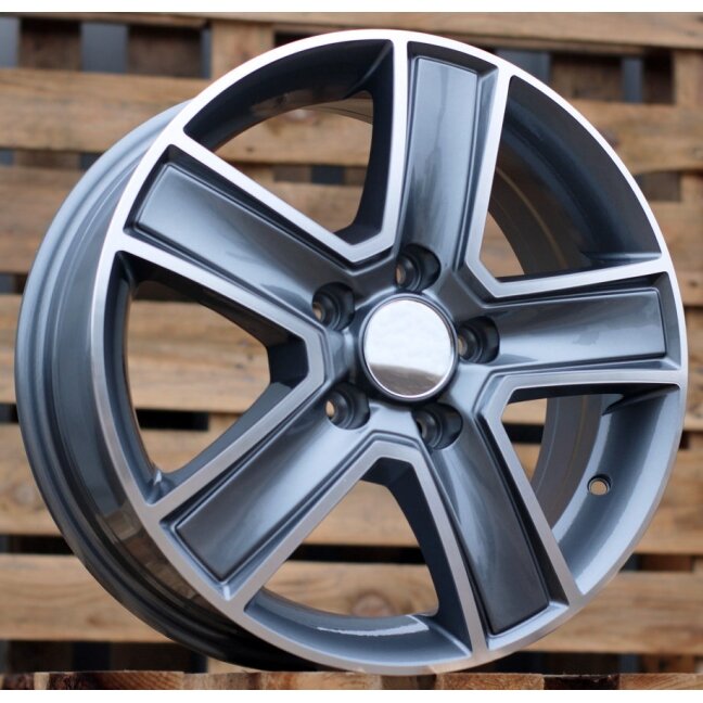 R16x6.5 5X114.3 ET 50 66.1 BK473 Grey Polished (MG) For RENAU (L1+P2+R) (Trafic/Opel Vivaro (max 1250kg)) R16x6.5 5X114.3 ET 50 66.1 BK473 Grey Polished (MG) For RENAU (L1+P2+R) (Trafic/Opel Vivaro (max 1250kg))