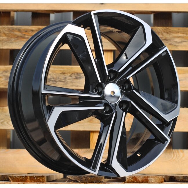 R17x7 5X100 ET 51 57.1 B1113 Black Polished (MB) For SKODA (R) R17x7 5X100 ET 51 57.1 B1113 Black Polished (MB) For SKODA (R)