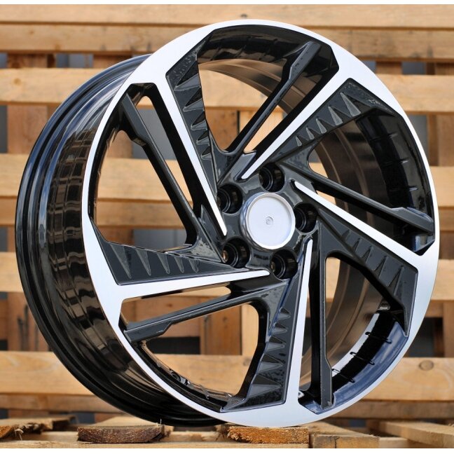 R17x7 5X114.3 ET 49 67.1 A5895 Black Polished (MB) For HYUND (P) R17x7 5X114.3 ET 49 67.1 A5895 Black Polished (MB) For HYUND (P)