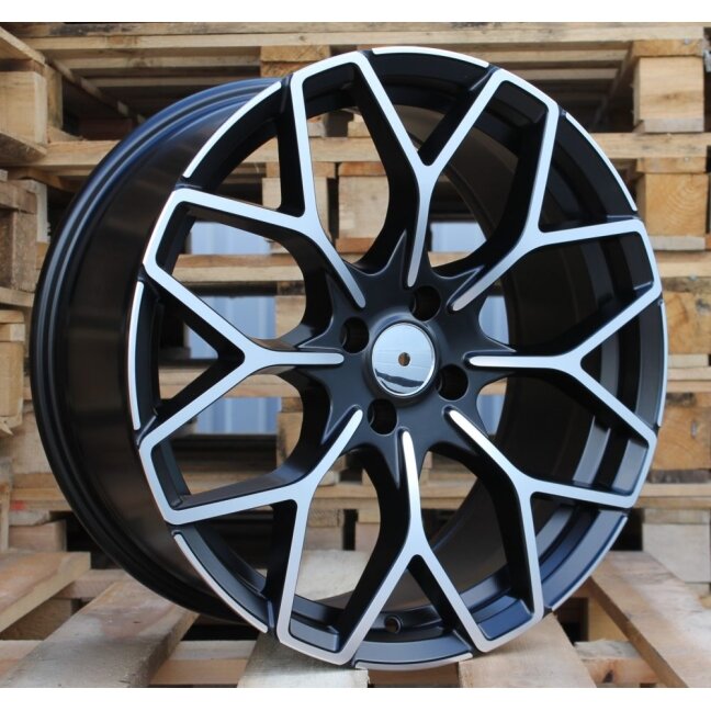 R17x7.5 3X112 ET 25 57.1 B1449 Black Polished Half Matt (MBHM) For SMART (Z3) (HAXER Front+Rear) R17x7.5 3X112 ET 25 57.1 B1449 Black Polished Half Matt (MBHM) For SMART (Z3) (HAXER Front+Rear)