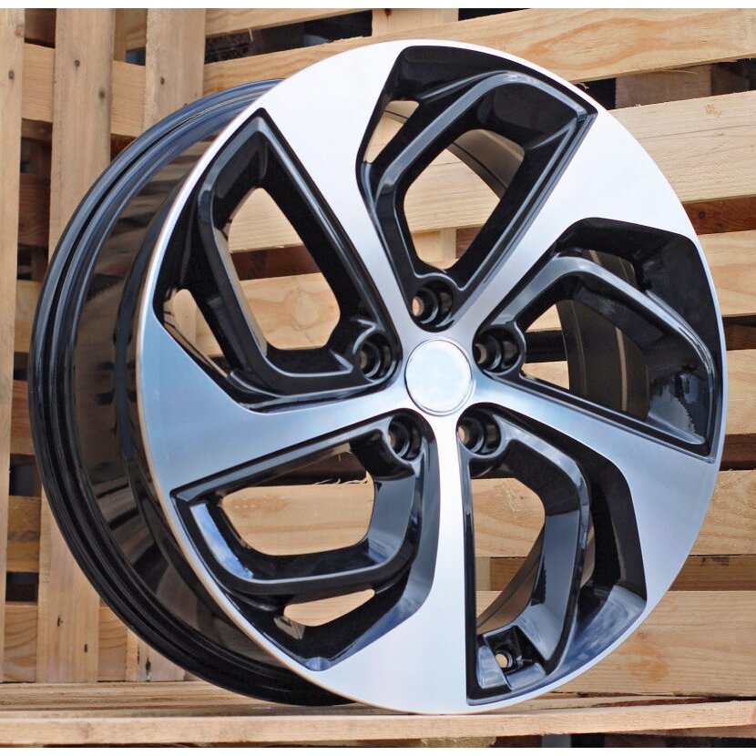 R18x7.5  5X114.3  ET  50  67.1  B1278  Black Polished (MB)  For HYUND  (Z2)