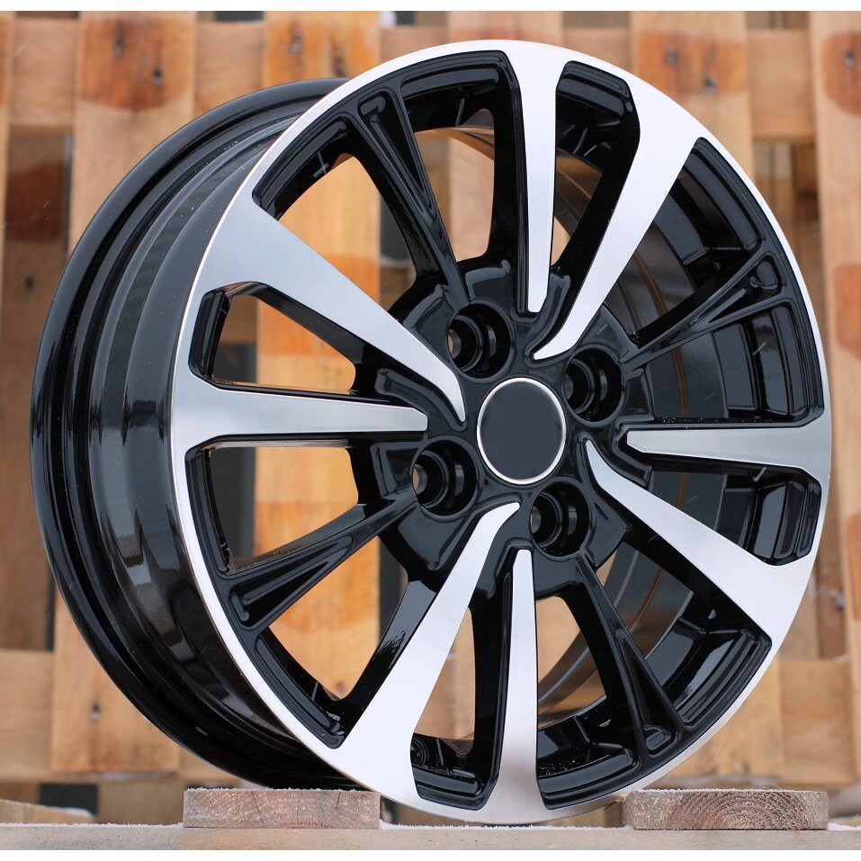 R15x6 4X100 ET 40 54.1 B1846 Black Polished (MB) For TOYOT (Z4) R15x6 4X100 ET 40 54.1 B1846 Black Polished (MB) For TOYOT (Z4)
