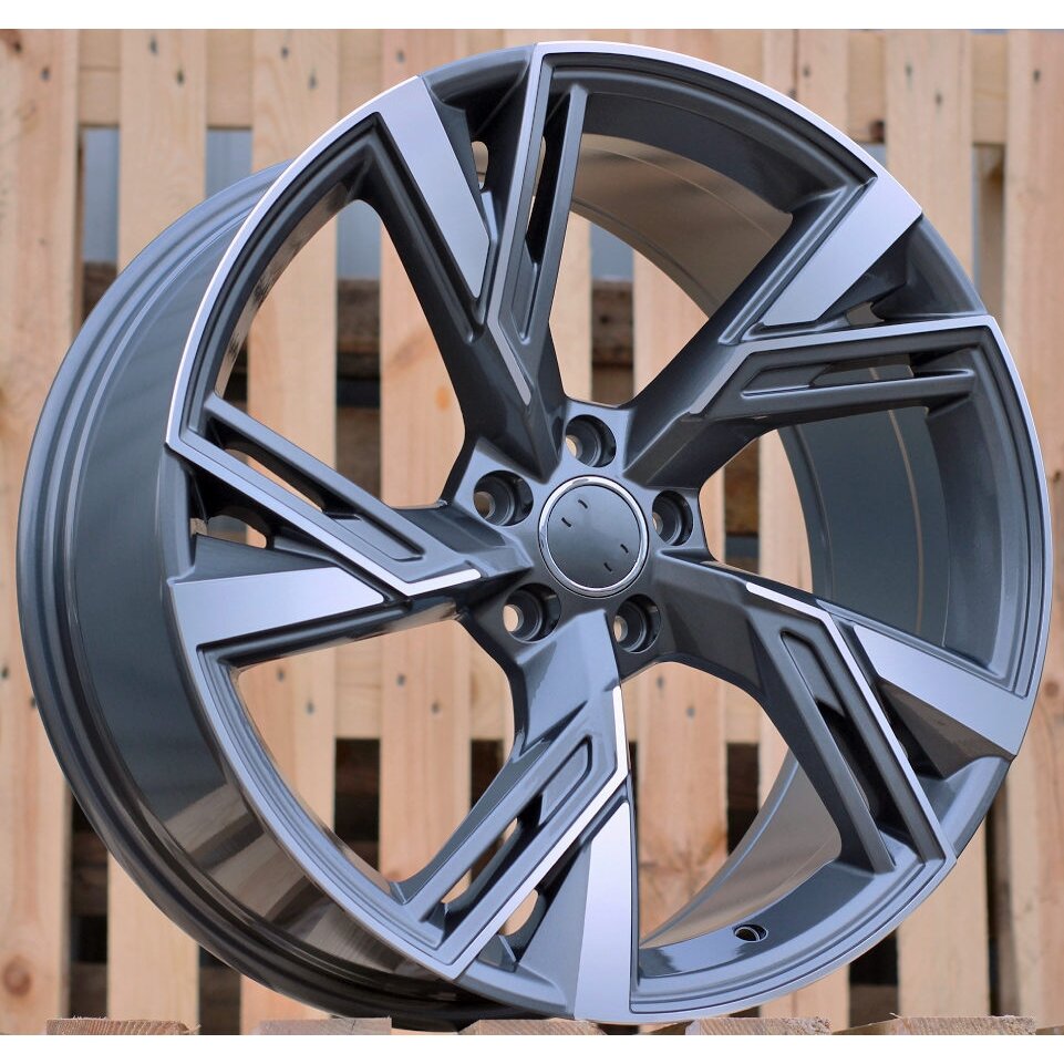 R18x8 5X112 ET 39 66.5 B1571 (IND5452) Grey Polished (MG) For AUD (Z5) R18x8 5X112 ET 39 66.5 B1571 (IND5452) Grey Polished (MG) For AUD (Z5)