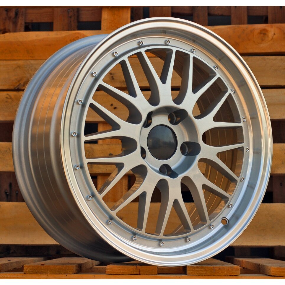 R17x8.5 5X120 ET 15 72.6 A1025 Silver+Polished Lip (SP) For RACIN (P) (BBS Style) R17x8.5 5X120 ET 15 72.6 A1025 Silver+Polished Lip (SP) For RACIN (P) (BBS Style)