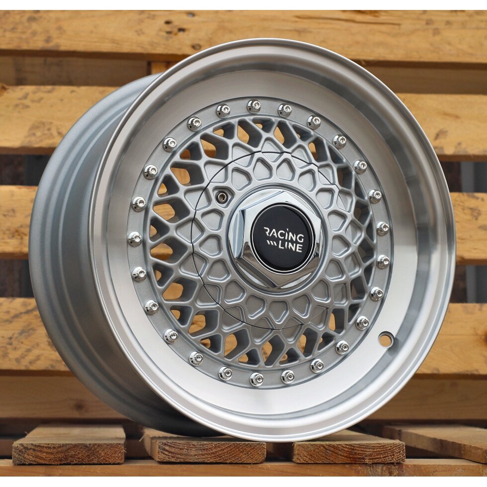 R13x6 8X100/114.3 ET 25 67.1 L1143 Silver+Polished Lip (SP) For RACIN (R) (BBS Style) R13x6 8X100/114.3 ET 25 67.1 L1143 Silver+Polished Lip (SP) For RACIN (R) (BBS Style)