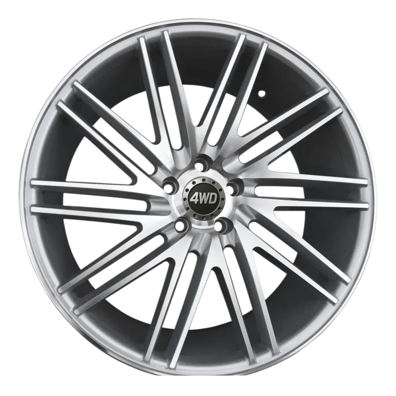 R20x9.5  5X120  ET  38  72.6  LU579  (M+6R)  Polished Silver (MS)  For RACIN  ( Vossen Style (Right))