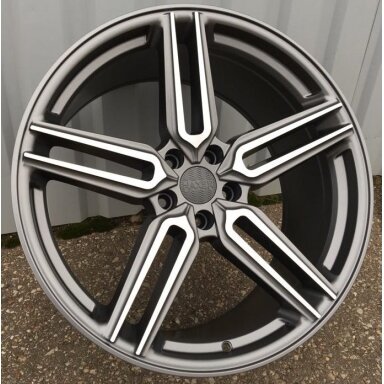 R20x10 5X120 ET 40 72.6 B1382 (HX015) Grey Polished Half Matt (MGHM) For HAXER (K7) Rear+Front R20x10 5X120 ET 40 72.6 B1382 (HX015) Grey Polished Half Matt (MGHM) For HAXER (K7) Rear+Front