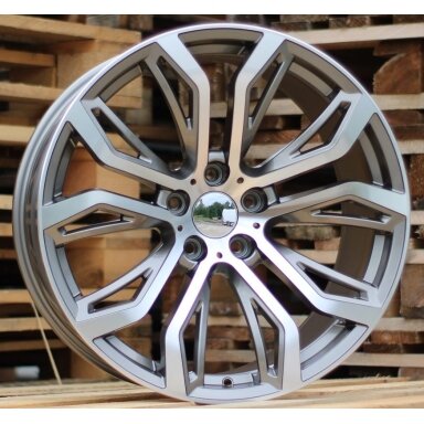 R20x10  5X120  ET  40  74.1  5040  (FR528)  Grey Polished (MG)  For BMW  (P)  (Rear+Front)