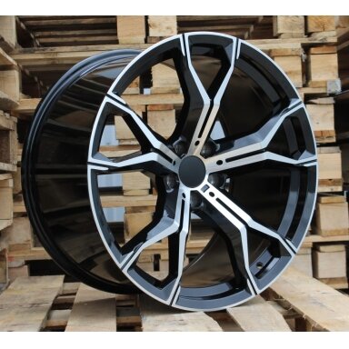 R20x10.5 5X112 ET 40 66.6 B5498 Black Polished+Powder Coating (MBPC) For BMW (P) (Rear+Front) R20x10.5 5X112 ET 40 66.6 B5498 Black Polished+Powder Coating (MBPC) For BMW (P) (Rear+Front)