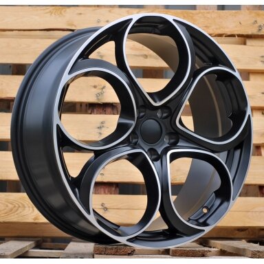 R20x8 5X110 ET 34 65.1 L2387 Black Polished Half Matt (MBHM) For ALFA (P1) R20x8 5X110 ET 34 65.1 L2387 Black Polished Half Matt (MBHM) For ALFA (P1)