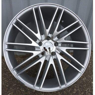 R20x8.5 5X112 ET 35 66.5 LU579 (M+6L) Polished Silver (MS) For RACIN (K7) Vossen Style (Front)) R20x8.5 5X112 ET 35 66.5 LU579 (M+6L) Polished Silver (MS) For RACIN (K7) Vossen Style (Front))