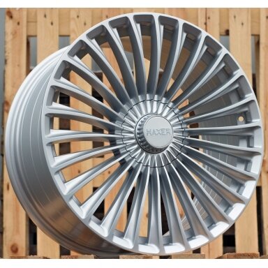 R20x8.5  5X112  ET  35  66.6  3S198  Silver Shining (SS)  For HAXER  (K4)  (HYBRID FORGED (For car Mercedes Benz)(Rear+Front))