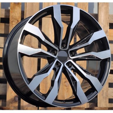 R20x8.5  5X112  ET  38  57.1  B5333  (IN5389)  Black Polished (MB)  For VW  (Z5+K8)