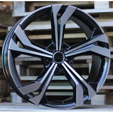 R20x8.5  5X112  ET  38  66.5  B5873  (IN5564)  Black Polished (MB)  For AUD  (P1)