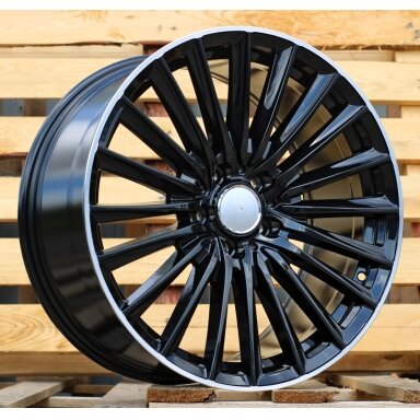 R20x8.5 5X112 ET 40 66.6 B5909 (FBX149) Black+Polished Lip (BLPL) For MER (Z5) (HYBRID FORGED Front+Rear) R20x8.5 5X112 ET 40 66.6 B5909 (FBX149) Black+Polished Lip (BLPL) For MER (Z5) (HYBRID FORGED Front+Rear)