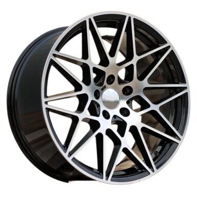 R20x8.5 5X120 ET 35 72.6 B5167 Black Polished (MB) For BMW (K2+K4) (Rear+Front) R20x8.5 5X120 ET 35 72.6 B5167 Black Polished (MB) For BMW (K2+K4) (Rear+Front)