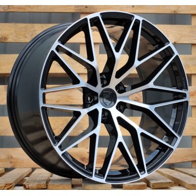 R20x9 5X112 ET 26 66.5 3S1067 (IN0397) Black Polished (MB) For PORCH (P2) (Rear+Front) R20x9 5X112 ET 26 66.5 3S1067 (IN0397) Black Polished (MB) For PORCH (P2) (Rear+Front)