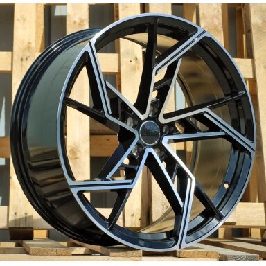 R20x9 5X112 ET 30 66.5 I5611 Black Polished (MB) For AUD (K3) (New ABT Style) R20x9 5X112 ET 30 66.5 I5611 Black Polished (MB) For AUD (K3) (New ABT Style)