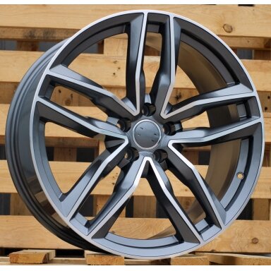 R20x9 5X112 ET 31 66.5 BK690 (BY1126) Grey Polished+Powder Coating (MGPC) For AUD (K7) R20x9 5X112 ET 31 66.5 BK690 (BY1126) Grey Polished+Powder Coating (MGPC) For AUD (K7)