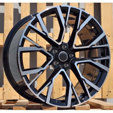 R20x9  5X112  ET  35  66.6  B5769  Black Polished (MB)  For BMW  (K2+P)  (Rear+Front)