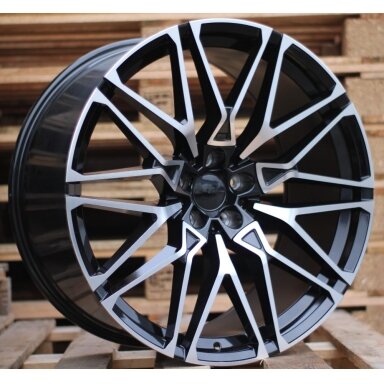 R20x9 5X112 ET 35 66.6 B5771 (IN0295) Black Polished (MB) For BMW (K7) (NEW X5/X6 Rear+Front) R20x9 5X112 ET 35 66.6 B5771 (IN0295) Black Polished (MB) For BMW (K7) (NEW X5/X6 Rear+Front)