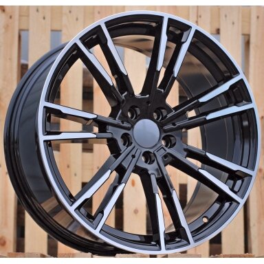 R20x9  5X112  ET  44  66.6  A7065  (BY1356)  Black Polished (MB)  For BMW  (P+Z2)