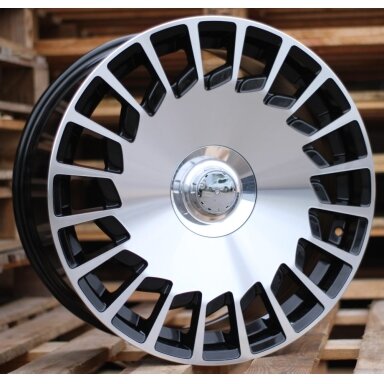 R20x9.5  5X112  ET  35  66.6  B1464  Black Polished (MB)  For MER  (P+Z1)  (MAYBACH (Front+Rear))