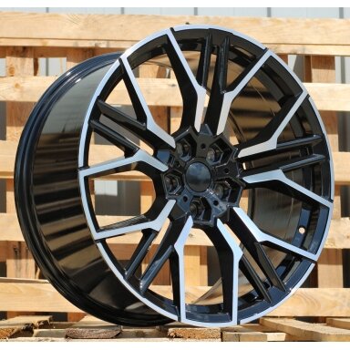 R20x9.5 5X112 ET 38 66.6 I0405 Black Polished (MB) For BMW (K7) (Rear+Front) R20x9.5 5X112 ET 38 66.6 I0405 Black Polished (MB) For BMW (K7) (Rear+Front)