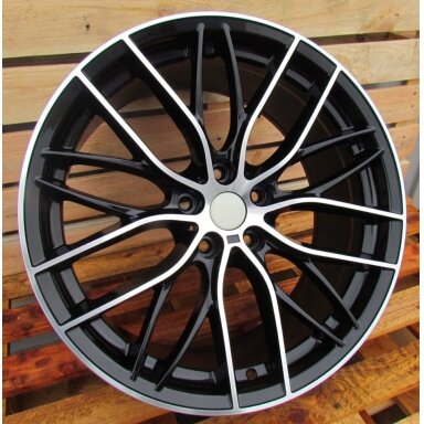 R20x9.5 5X120 ET 40 72.6 BK796 (BY1304) Black Polished (MB) For BMW (Z2) (FRONT+REAR) R20x9.5 5X120 ET 40 72.6 BK796 (BY1304) Black Polished (MB) For BMW (Z2) (FRONT+REAR)