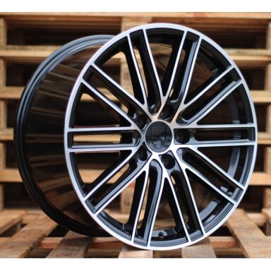 R20x9.5  5X130  ET  55  71.6  B1274  Black Polished (MB)  For PORCH  (Z1)  (Rear+Front)