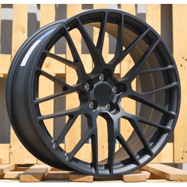 R21x10 5X112 ET 19 66.5 BK998 (CQRGW1022) Black Matt (BM) For PORCH (K3) (FORGED (Rear+Front)) R21x10 5X112 ET 19 66.5 BK998 (CQRGW1022) Black Matt (BM) For PORCH (K3) (FORGED (Rear+Front))