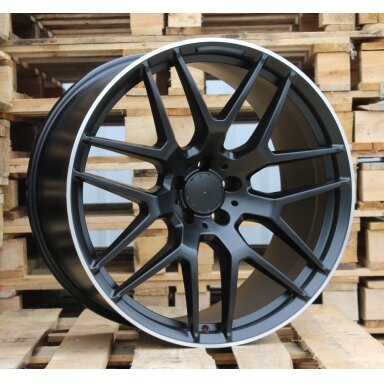 R21x10 5X130 ET 35 84.1 FE115 (HE762) Black Half Matt+Polished Lip (BLHMPL) For MER (P1) R21x10 5X130 ET 35 84.1 FE115 (HE762) Black Half Matt+Polished Lip (BLHMPL) For MER (P1)