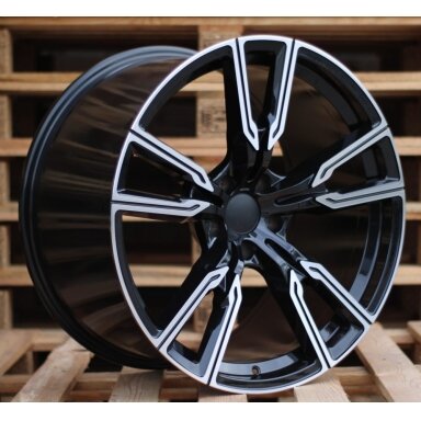 R21x10.5 5X120 ET 40 74.1 H5033 Black Polished (MB) For BMW (P1) (Rear+Front) R21x10.5 5X120 ET 40 74.1 H5033 Black Polished (MB) For BMW (P1) (Rear+Front)