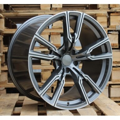 R21x10.5 5X120 ET 40 74.1 H5033 Grey Polished (MG) For BMW (P) (Rear+Front) R21x10.5 5X120 ET 40 74.1 H5033 Grey Polished (MG) For BMW (P) (Rear+Front)