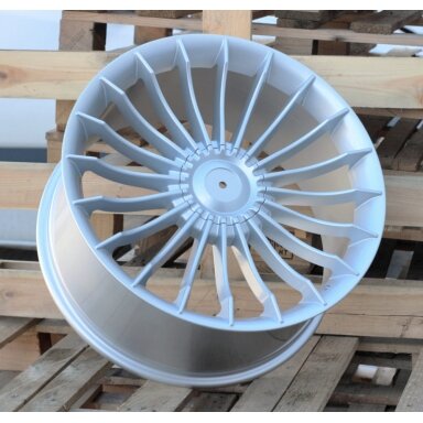R21x8.5 10X112/120 ET 25 72.6 BK273 (A1004) Silver Shining (SS) For BMW (P) (ALPINA Style Rear+Front) R21x8.5 10X112/120 ET 25 72.6 BK273 (A1004) Silver Shining (SS) For BMW (P) (ALPINA Style Rear+Front)