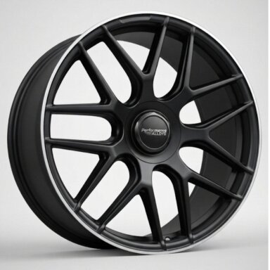 R21x8.5  5X112  ET  40  66.6  B5318  Black Half Matt+Polished Lip (BLHMPL)  For MER  (K4+K2)  (Rear+Front)