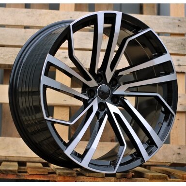 R21x9 5X112 ET 28 66.6 B1618 (FBX158) Black Polished (MB) For AUD (Z5) (HYBRID FORGED) R21x9 5X112 ET 28 66.6 B1618 (FBX158) Black Polished (MB) For AUD (Z5) (HYBRID FORGED)