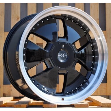 R21x9  5X112  ET  40  66.6  AT674  (LU1831)  Black+Polished Lip (BLPL)  For MER  (K3)  MONOBLOCK Rear+Front)