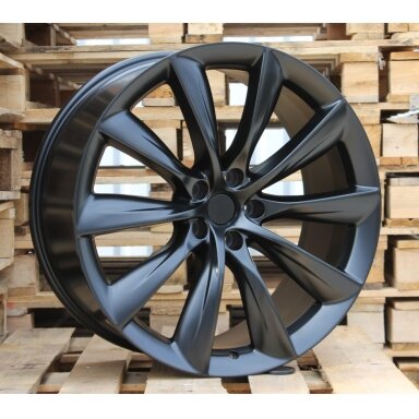 R22x10  5X120  ET  35  64.1  B1469  Black Half Matt (BLHM)  For RACIN  (P)  ((Rear+Front) TESLA Model S)