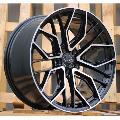 R22x10.5 5X112 ET 20 66.5 HX015F (3S5981) Black Polished (MB) For HAXER (P2) (HYBRID FORGED) R22x10.5 5X112 ET 20 66.5 HX015F (3S5981) Black Polished (MB) For HAXER (P2) (HYBRID FORGED)