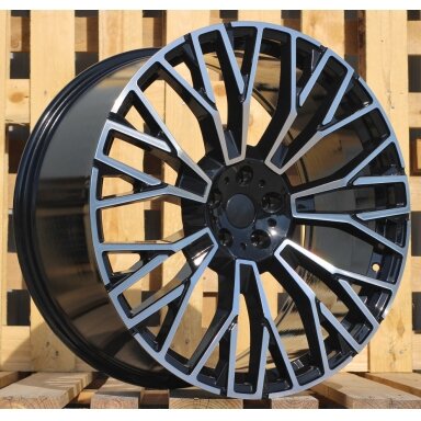 R22x10.5 5X112 ET 43 66.6 3S1111 Black Polished (MB) For BMW (K4) (HYBRID FORGED New BMW X5) R22x10.5 5X112 ET 43 66.6 3S1111 Black Polished (MB) For BMW (K4) (HYBRID FORGED New BMW X5)
