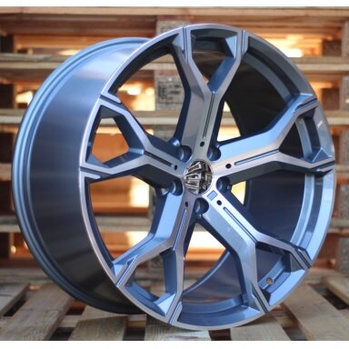 R22x9.5 5X112 ET 37 66.6 B5498 (BYD1538) Grey Polished Half Matt (MGHM) For BMW (K3) ((MGMF)) R22x9.5 5X112 ET 37 66.6 B5498 (BYD1538) Grey Polished Half Matt (MGHM) For BMW (K3) ((MGMF))